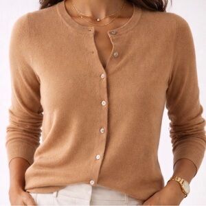 Amazon Essentials Tan Brown Cardigan – XS | New